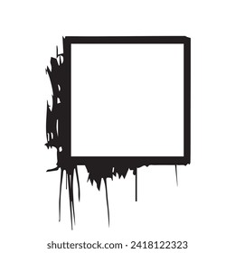 Frame isolated on white background. Vector illustration.