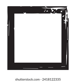 Frame isolated on white background. Vector illustration.