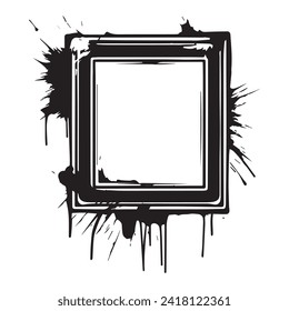 Frame isolated on white background. Vector illustration.