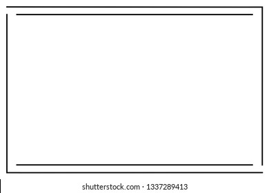 Frame isolated vector