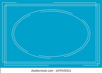 Frame isolated vector Icon. Blue background