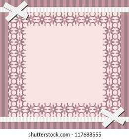frame with lace