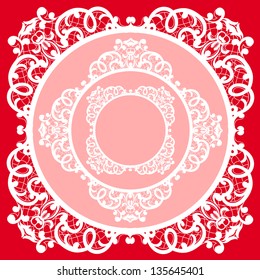  Frame lace-like