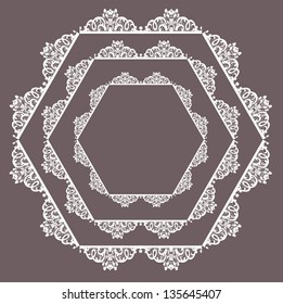  Frame lace-like
