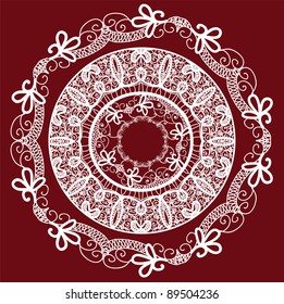  Frame lace-like
