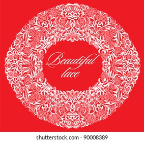  Frame lace-like