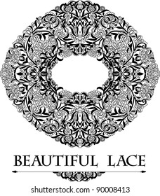  Frame lace-like