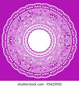  Frame lace-like