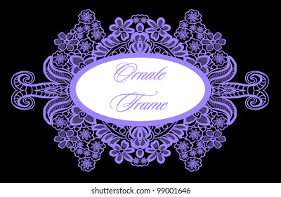  Frame lace-like