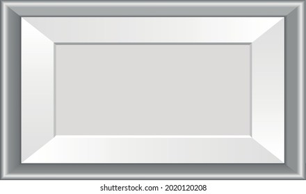 frame, in landscape format with a gray gradient, 3D vectorized illustration.