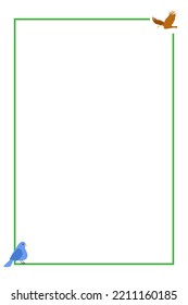 Frame layout for children book worksheet Kids learning material. Borders for worksheet for learning. Frame for activity pages