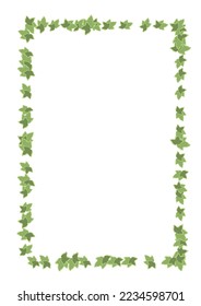 Frame of leaf illustration (vector, Ivy)