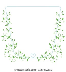 Frame with leaves