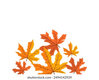 Frame Leaves Autumn Background Illustration