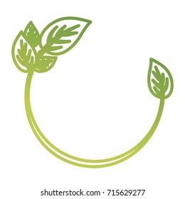 frame with leaves icon