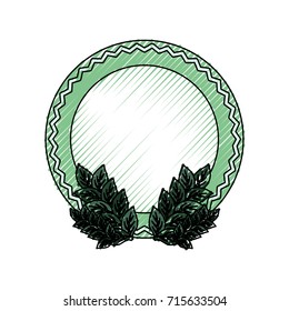 frame with leaves icon