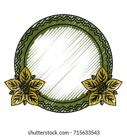 frame with leaves icon