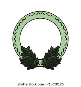 frame with leaves icon