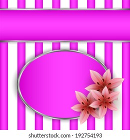 Frame with lilies
