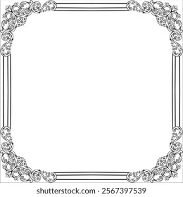 frame line art background mandala ornaments art 