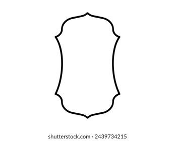 Frame Line Art Islamic Background