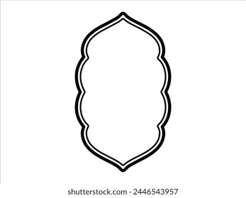Frame Line Art Ramadan Islamic