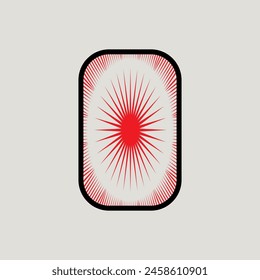 Frame line art shape element logo vector graphic illustration on background
