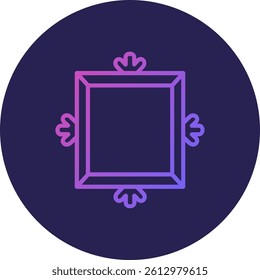Frame Line Circle Gradient Style