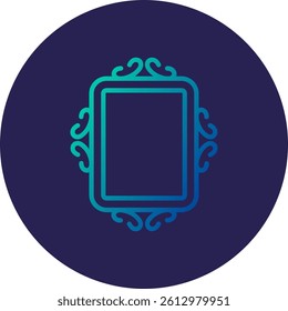 Frame Line Circle Gradient Style