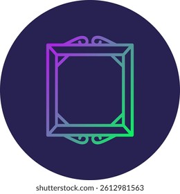 Frame Line Circle Gradient Style