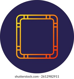 Frame Line Circle Gradient Style