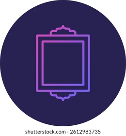 Frame Line Circle Gradient Style
