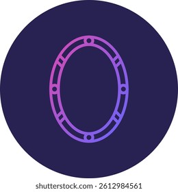 Frame Line Circle Gradient Style