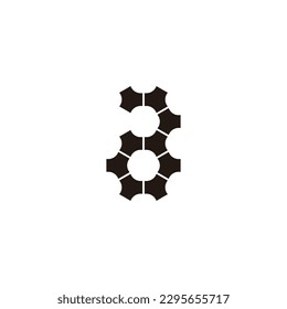 Frame, line, decor geometric symbol simple logo vector