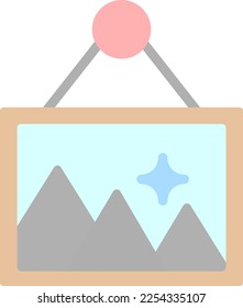 Frame Line Flat Light Vector Icon Design