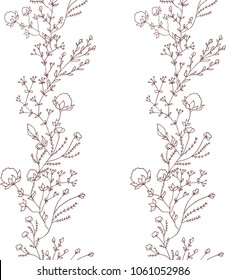 Frame line from flower