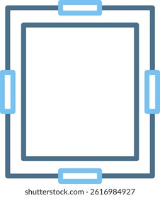Frame Line Two Colour Icon