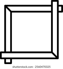 Frame Line Vector Icon Design