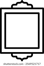 Frame Line Vector Icon Design