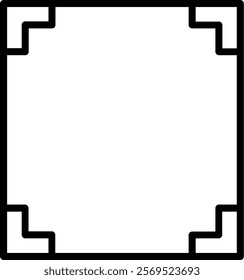 Frame Line Vector Icon Design