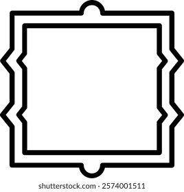 Frame Line Vector Icon Design