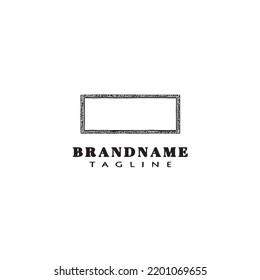 frame logo cartoon icon design template black modern isolated vector