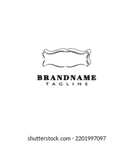 frame logo cartoon icon design template black modern isolated vector