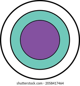 Frame for logo circle rounded