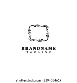 frame logo icon design template black modern isolated vector