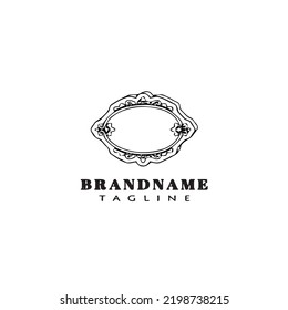 plantilla de diseño de icono de logotipo negro vector aislado