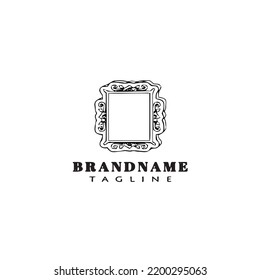 plantilla de diseño de icono de logotipo negro vector aislado