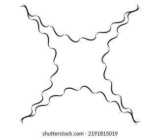 Retrato de marco y logotipo en diseño y borde de ondas