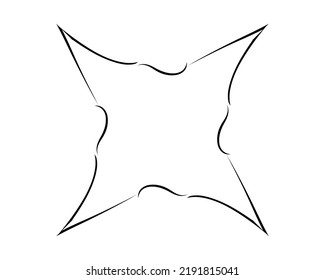 Frame and Logo Portrait in Waves Design and Border