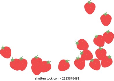 Frame with lots of strawberries